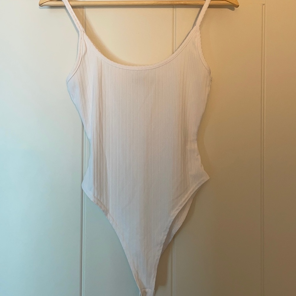 Nasty gal white tank bodysuit